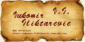 Vukomir Iliktarević vizit kartica